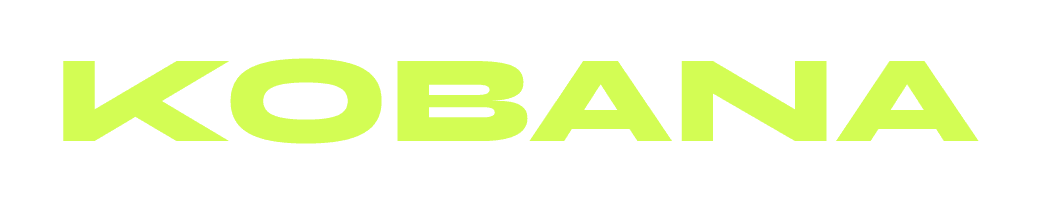 Logotipo Kobana — Verde-limão