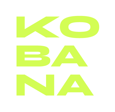 Logotipo Kobana — Verde-limão