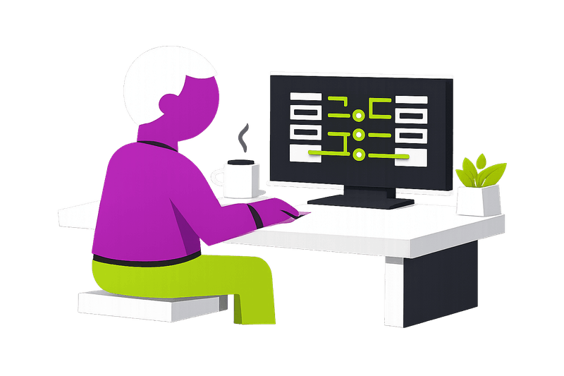 Automatic bank reconciliation illustration