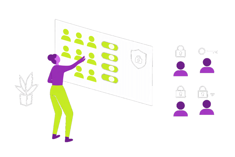 Dashboard de gestión de usuarios con permisos y control de acceso