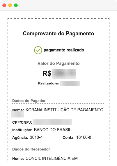 Pagamento de contas de consumo