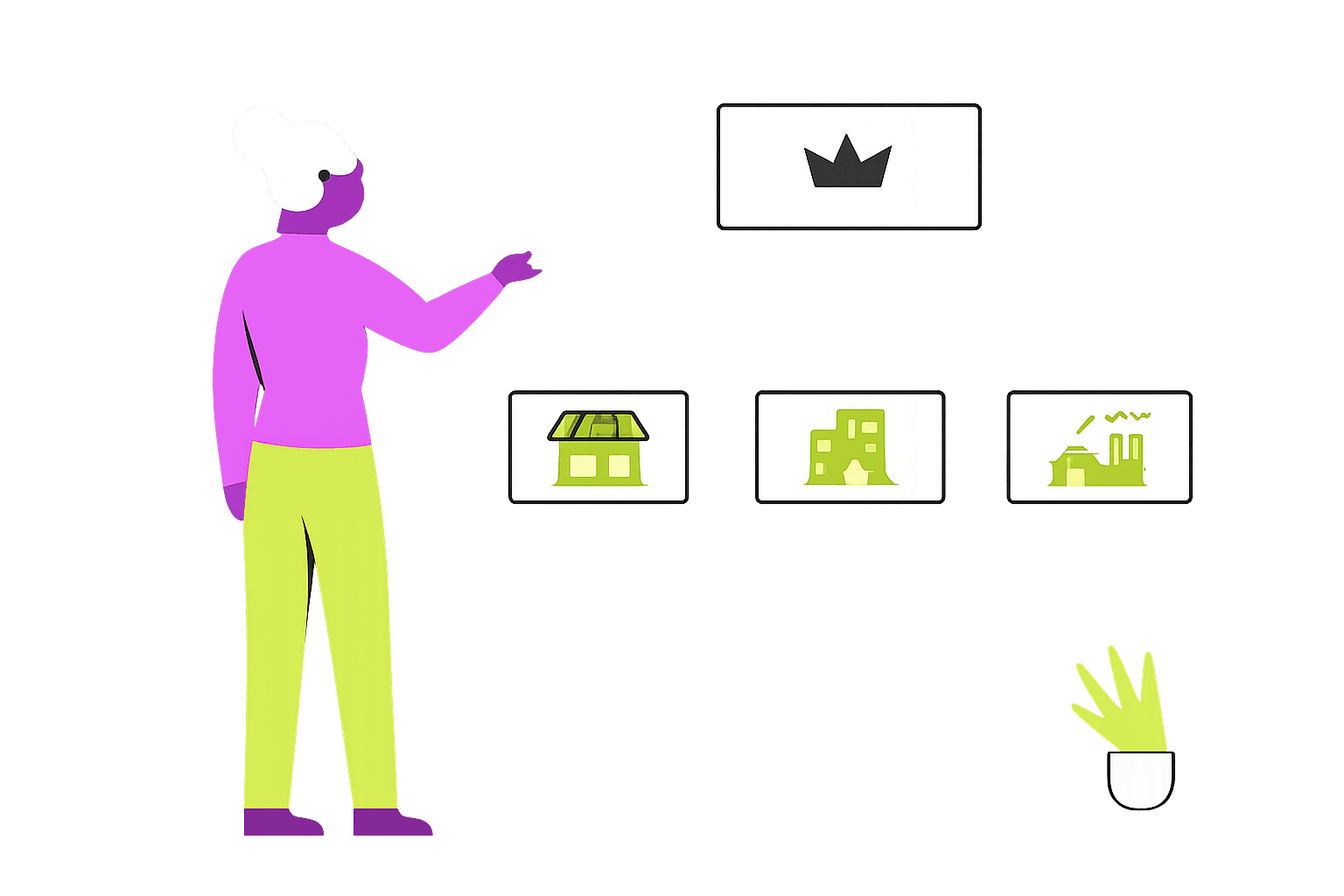 Sub-account hierarchy: main account connected to multiple sub-accounts