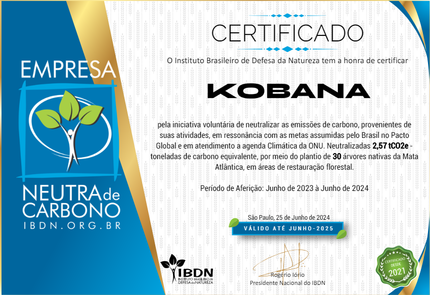 Certificado Empresa Neutra em Carbono 2024