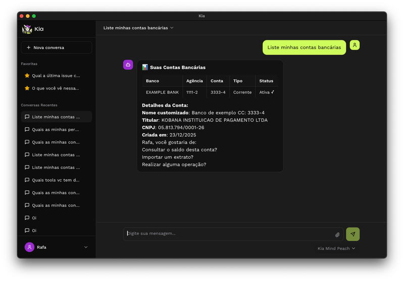 Kia - Assistente financeira com IA